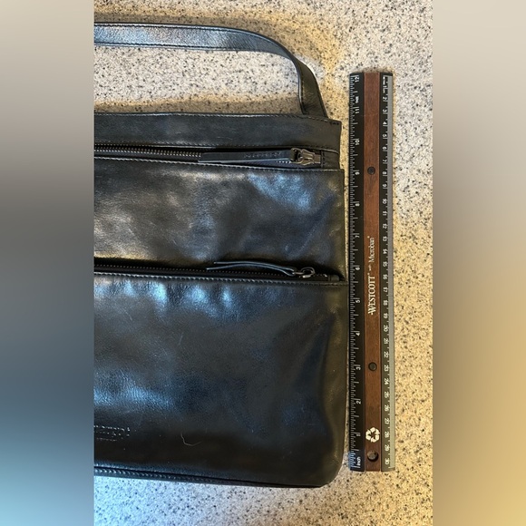 Margot All Black Leather Purse, Handbag - Picture 9 of 12